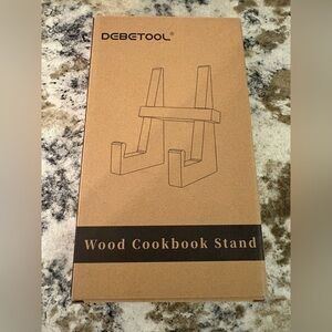 Amazon Wood cookbook stand brand new
